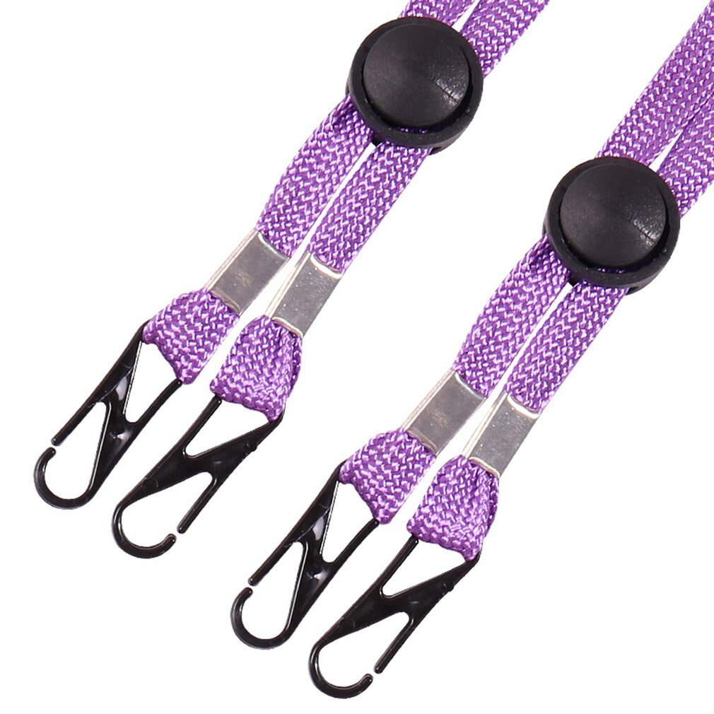 Einstellbare Doppel Verschluss Maske Windschutz Seil Polyester Seil Kleidung Zubehör Sport Schutz Seil: LILA
