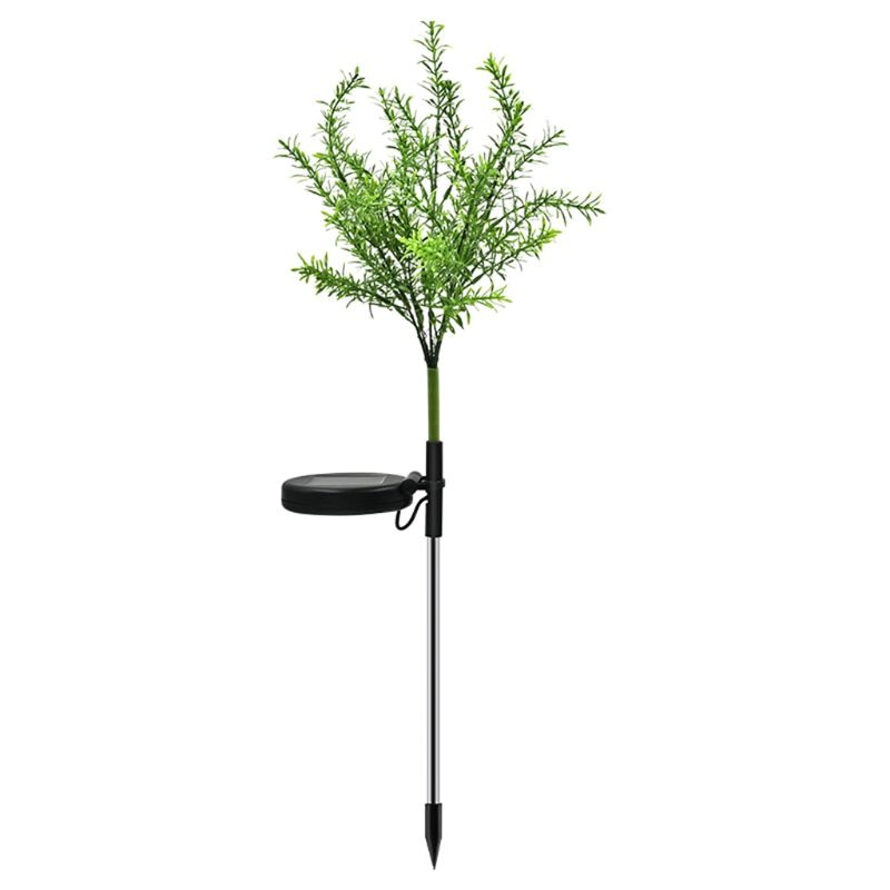Solar Garden Lights Tree Outdoor Multi-Color Changing LED Stake Lights Flower Q0KF