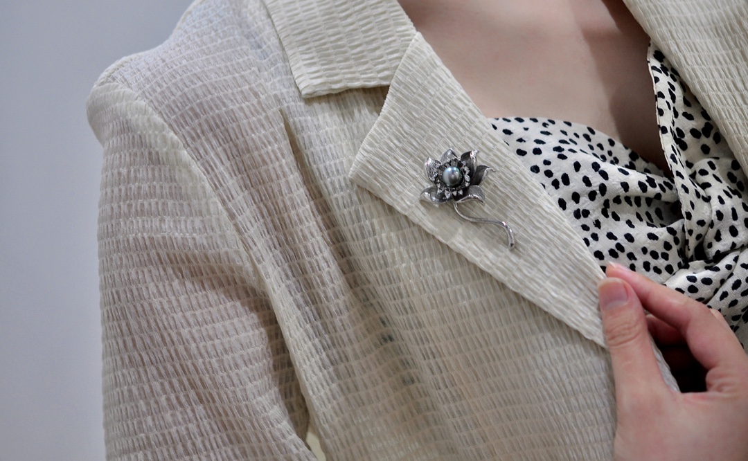 Parel Broche Fijne Sieraden Gold Filled 8-9Mm Natuur Zee Water Tahiti Parel Broche Voor Vrouwen Fijne Verjaardag cadeautjes