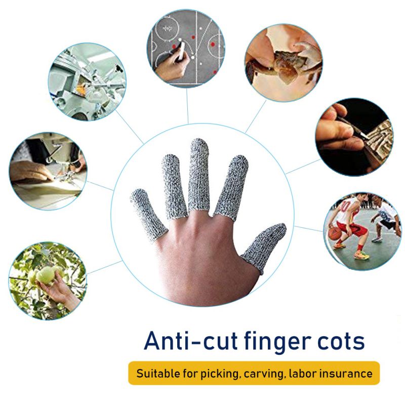 5/10/20Pcs Vinger Cover Anti-Cut Vinger Protector Sleeve Voor Keuken Vingertop Handschoenen Plukken Vinger covers Keuken Gadgets
