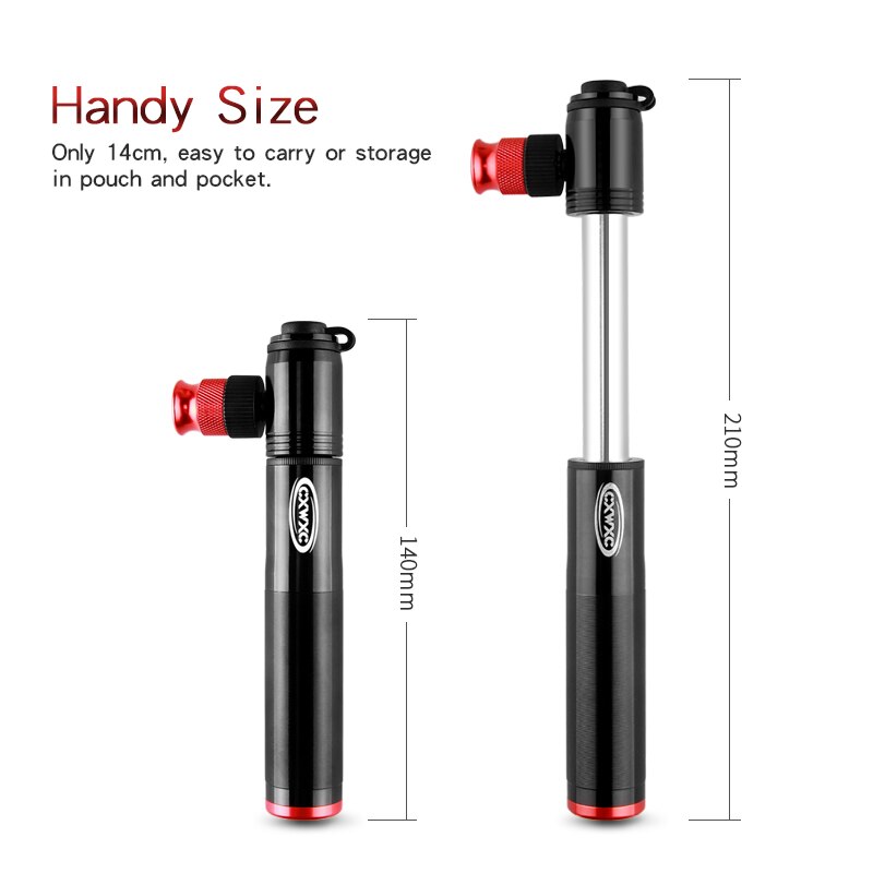 Mini portabel cykel pump ventil adapter kul luft uppblåsare cykel cykel pump  co2 uppblåsnings handpump för cykel combo cykel pumpar