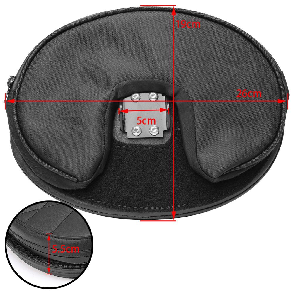 Cafe Racer Motorcycle Universal Passenger Sissy Bar Cushion Backrest Pillion Pad Fit For Harley Touring Road Glide