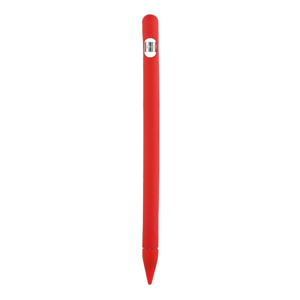 Funda protectora para Apple Pencil 1, funda de silicona blanda de colores Compatible con iPad, tableta, lápiz táctil: Red
