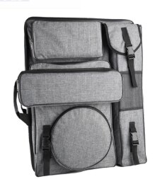 4K Large Art Bag For Drawing Board Sketching Tools Art Set Painting Set For Artist Students Waterproof Travel Bag Art Supplies: gray
