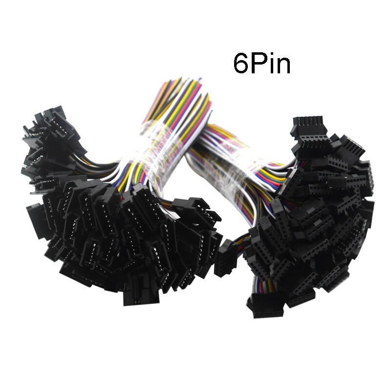 5pair~100pairs 3pin 4pin 5pin 6pin JST LED Connectors,Male And Female Connector for RGB RGBW RGBWW 3528 5050 SMD LED Strip Tape: 6pin / 5 PCS