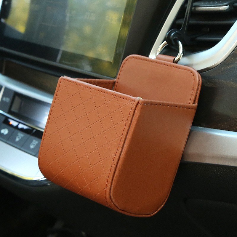 Auto luchtuitlaat opbergtas, auto opbergdoos, auto telefoon ophangtas, auto-interieur opbergdoos, benodigdheden: CAMEL