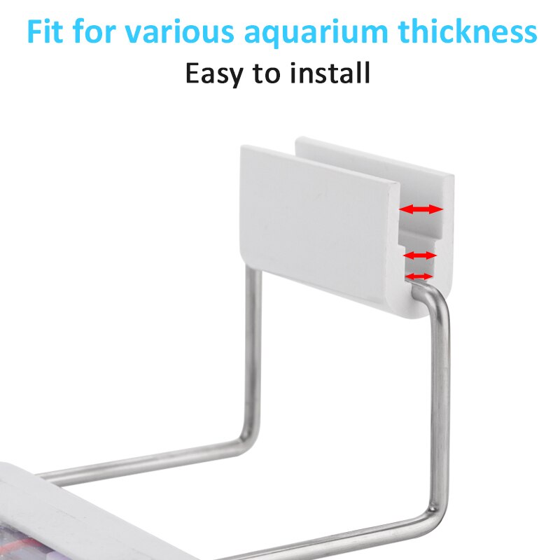 Tricolor Led Aquarium Light 18-60cm Slim Aquarium Lamp For Plants Fish Tank Light 220V US Plug Super Bright Aquarium Lighting