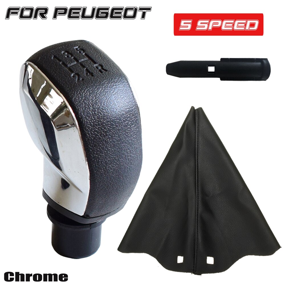 Pomo de cambio de marchas para Citroën C1, C3, C4, PEUGEOT 106, 107, 205, 206, 207, 306, 307, 308, 309, 405, 406, 407, 508, 605 MT: option 1