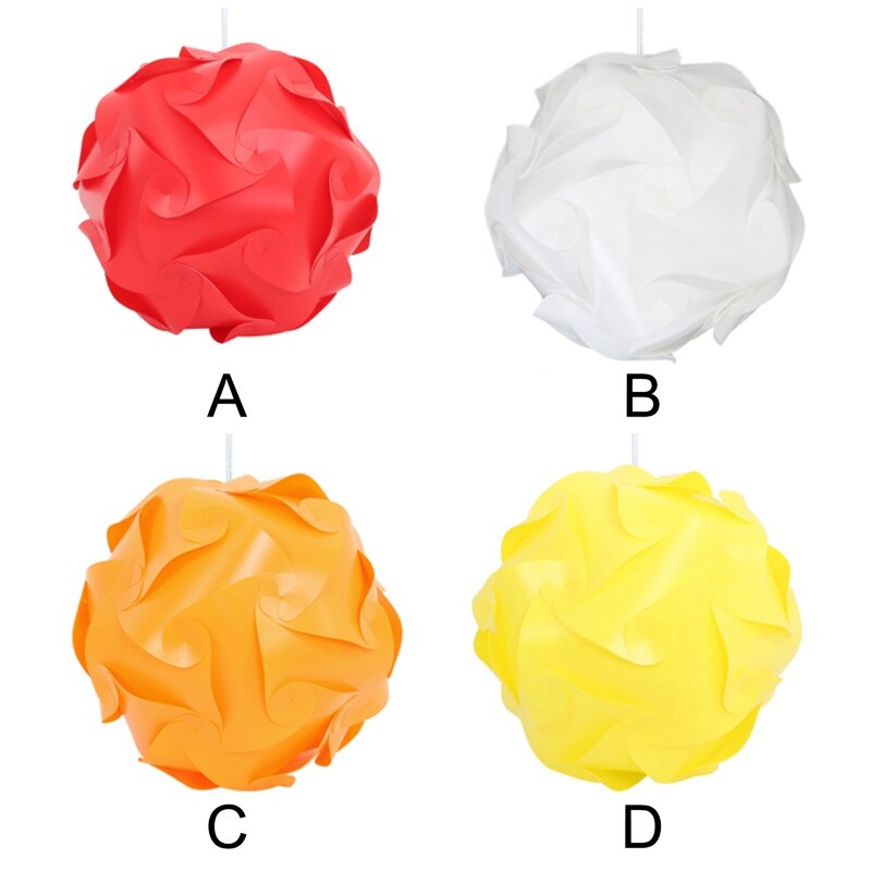 Thuis Jigsaw Lamp Schaduw Plastic DIY Puzzel Lampenkap Set, moderne IQ Licht Met Plafond Armatuur Bloem Jigsaw IQ Lampenkap