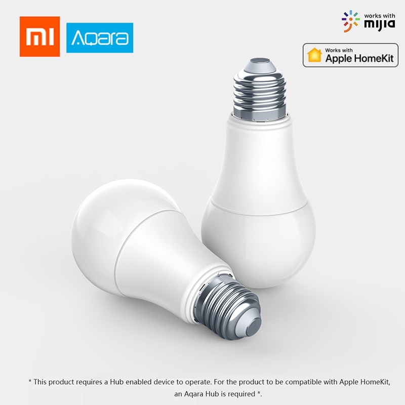 Bulk Verkoop Xiaomi Aqara 9W E27 2700 K-6500 K 806lum Smart Witte Kleur Led Lamp Licht lamp Werk Met Thuis Kits En Mi Thuis App