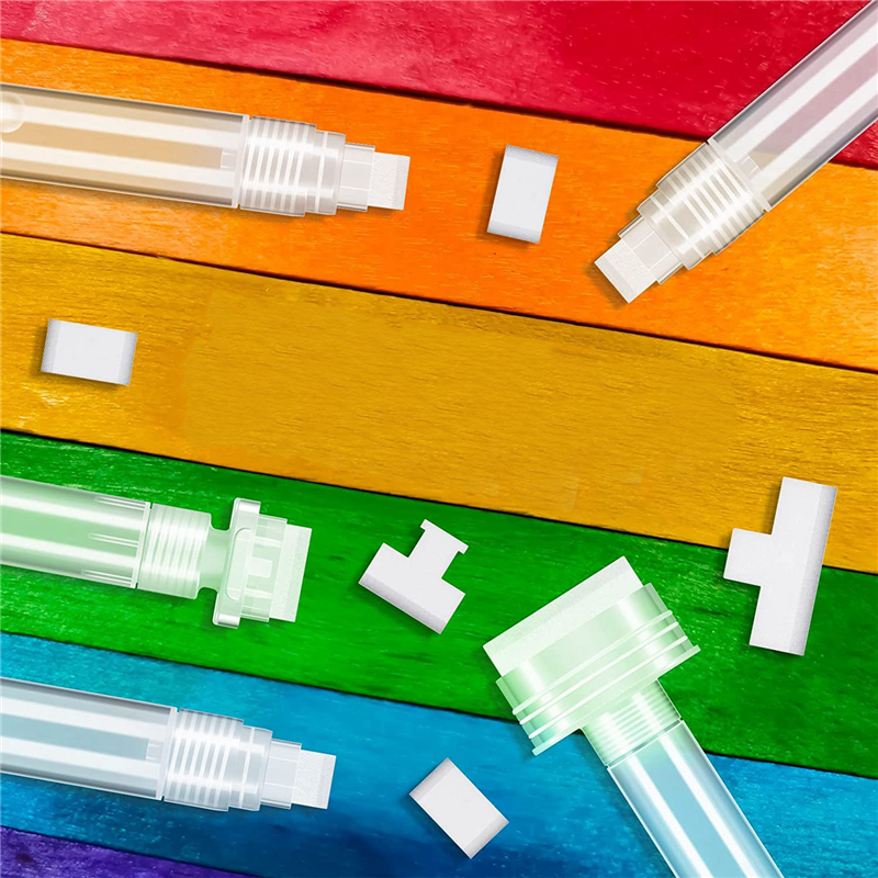 Pennarelli per graffiti da 5 pezzi pennarelli per vernice ricaricabili ritocchi per penna per pittura con 5 punte di ricambio (50mm, 30mm, 15mm)