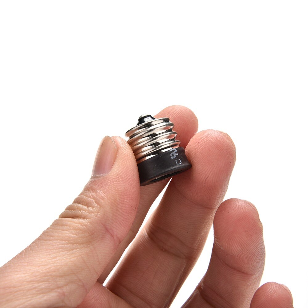 Novo e17 intermediário para e12 candelabros base de luz lâmpada soquete adaptador redutor titular