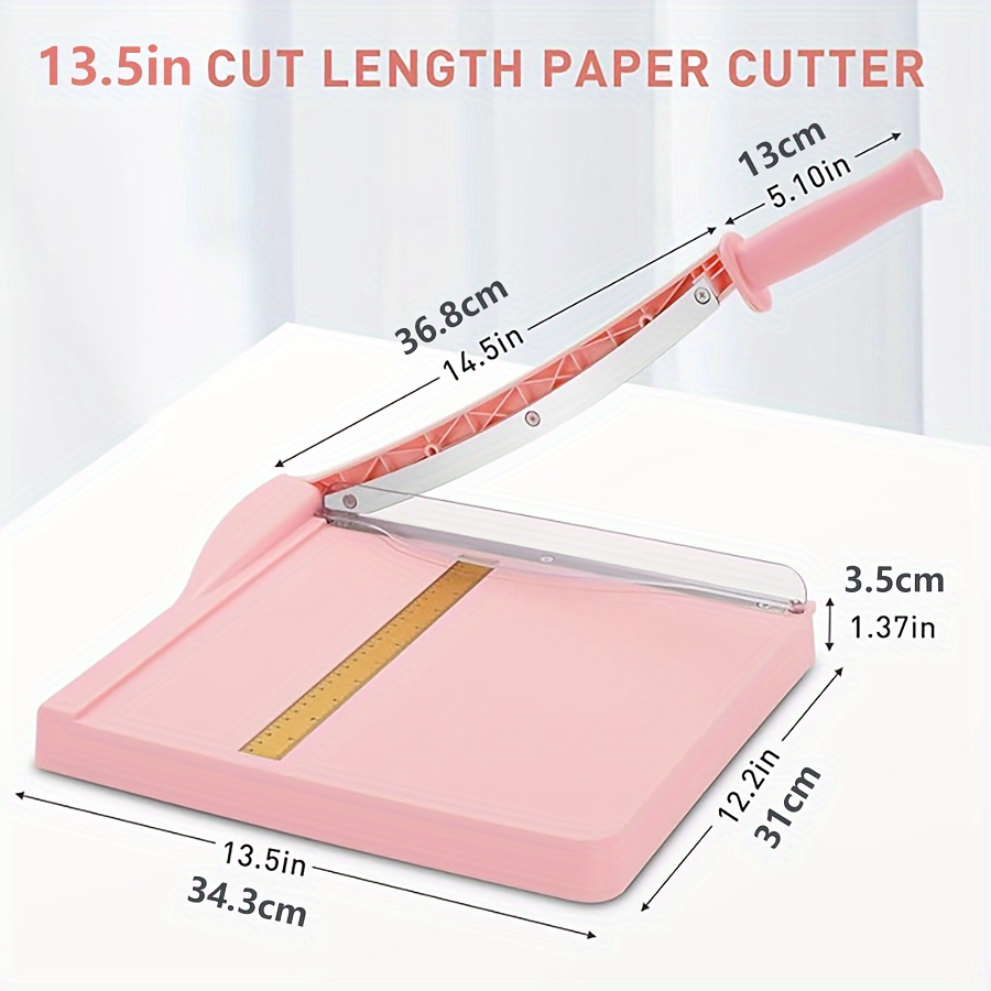 Pink paper cutter & paper cutter with safety guard... – Grandado