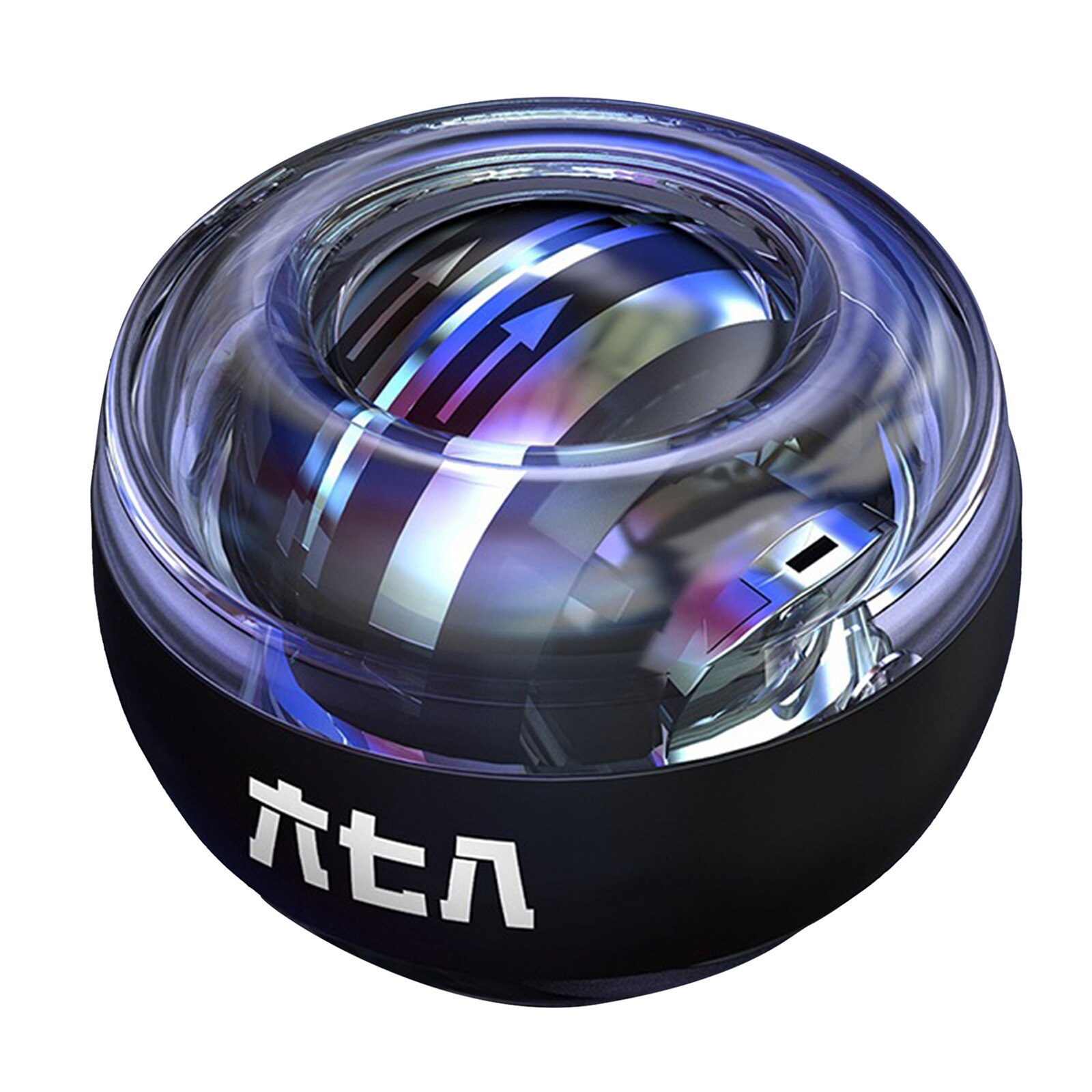LED Handgelenk Ball Trainer Gyroskop Ball Gyro Arm Exerciser Anfänger Unterarm Hand Power Finger Festigkeit Ball Workout: Black