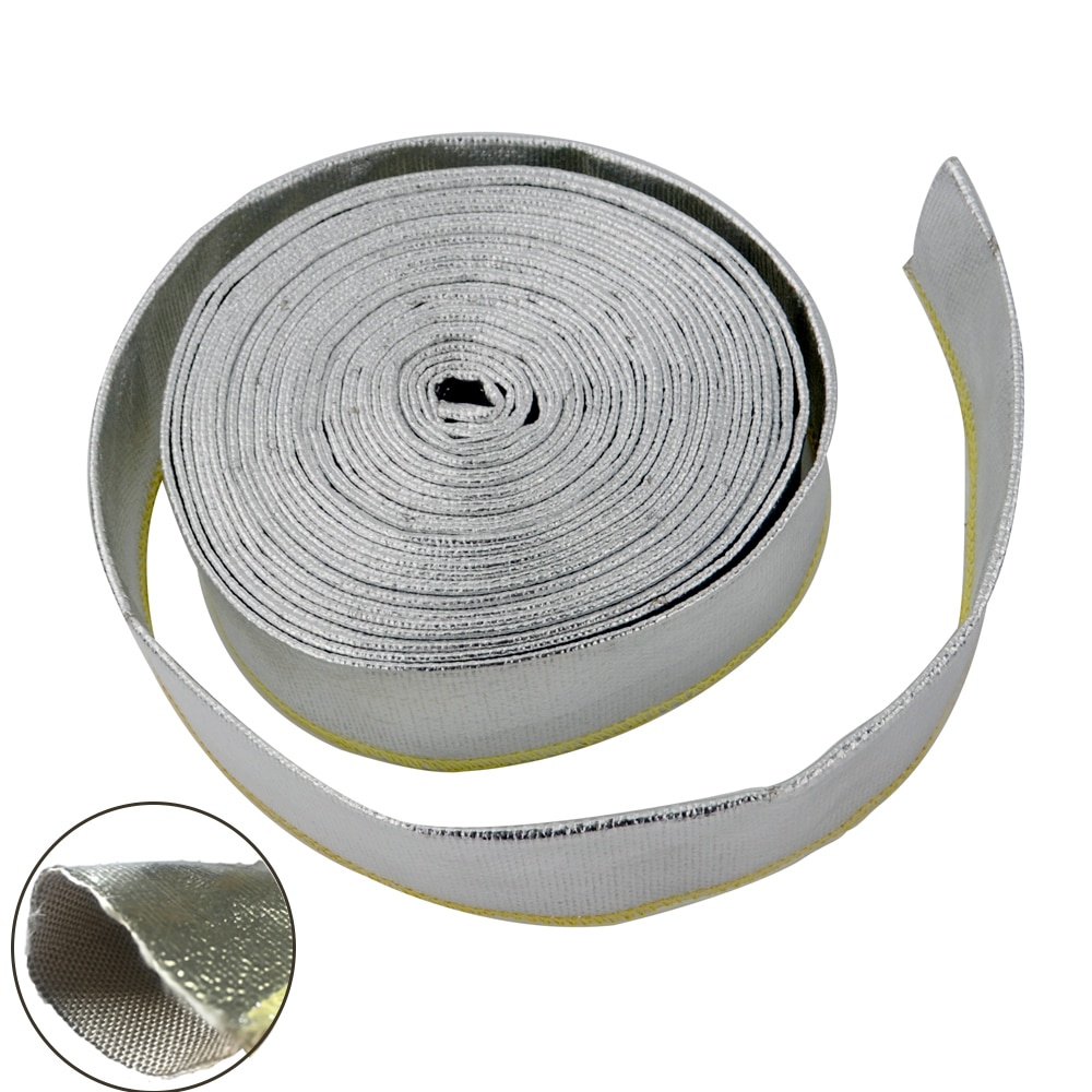 WLR - 1" Aluminized Reflective Mylar Foil Heat Shield Fire Sleeve(One roll=10m)WLR1512A
