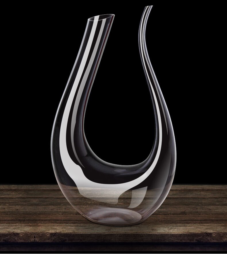 Grande carafe à décanter de 1500ML en cristal, verres à Champagne de Brandy et de vin rouge faits à la main, bouteille, pichet, aérateur pour Bar familial: U Style