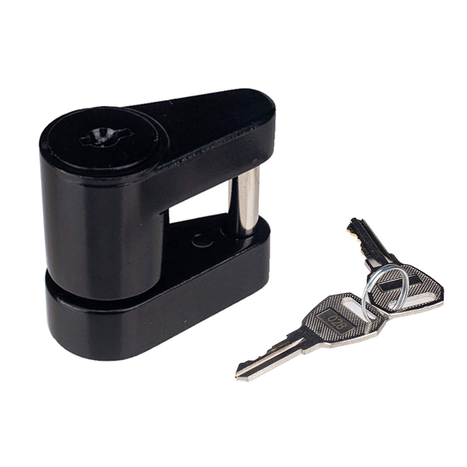Portable Black Trailer Hitch Coupler Lock Dia 1/4 Inch for Tow Boat Coupler Towing Hauling