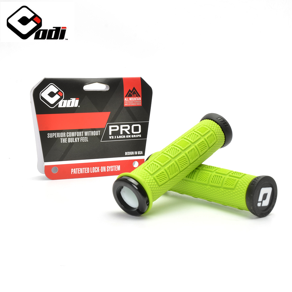 ODI Bicycle Lock on Grips for MTB Mountain Bike Handlebar Cover Alluminium Alloy+Silica Gel Road Bike Grips Bicycle accessories: Red