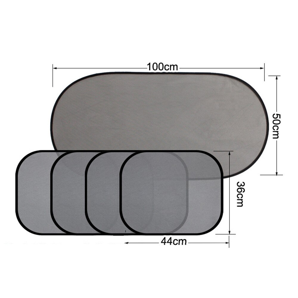 5 Stks/set Auto Styling Vouwen Zwarte Auto Zonnescherm Auto Venster Zuignap Auto Schaduw Auto Gordijn Auto Schaduw Auto Styling covers