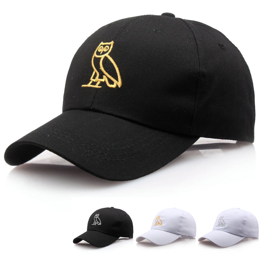 Men Baseball Cap Drake Owl Embroidery Mens Baseball Hat Women Baseball Cap Snapback Hat Peaked Hip hop Outdoor Sports Hat