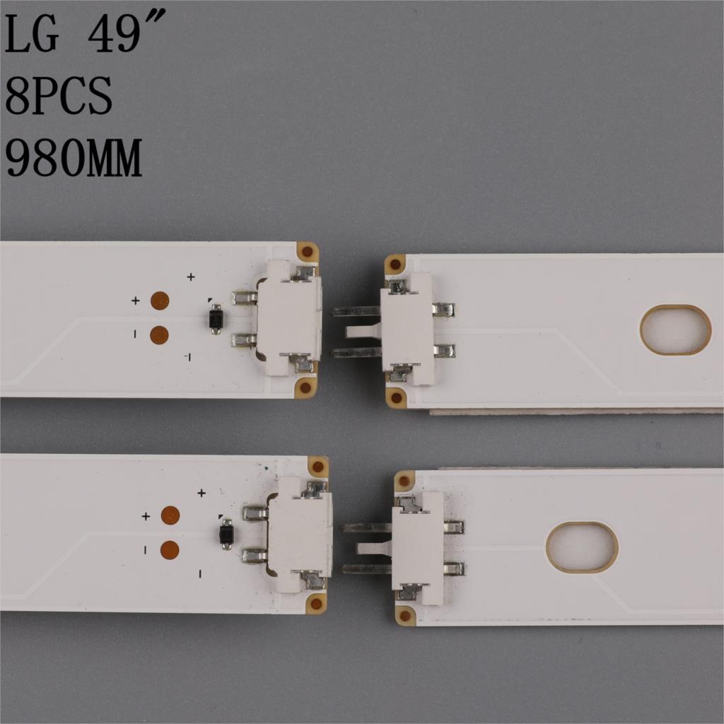 TV LED Array bares para LG 49LH615V 49LH630V 49LH615V-ZE 49LH630V-ZJ 49LH6420-NE retroiluminación LED tiras de matriz LED lentes de lámparas bandas