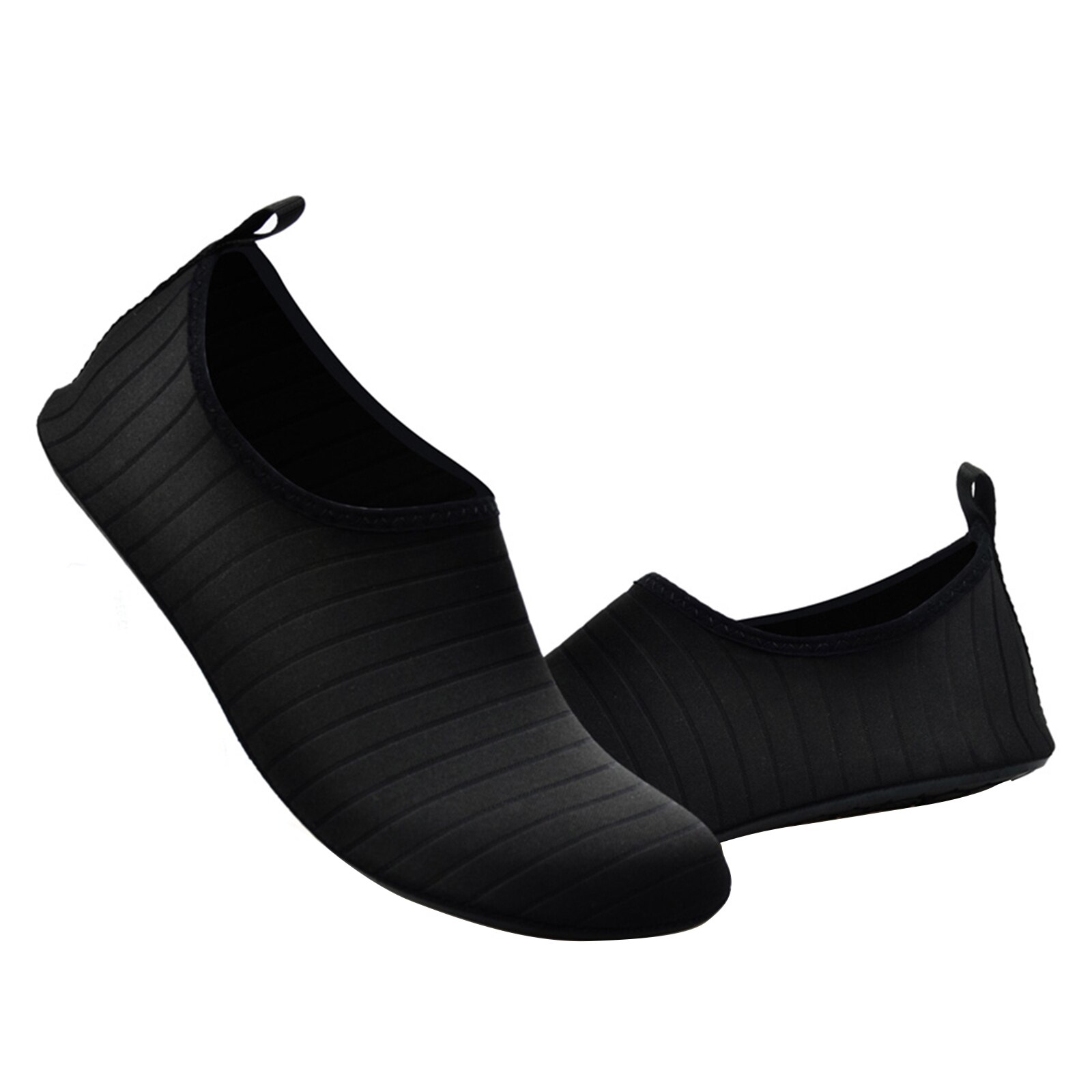 Womens and Mens Water Shoes Barefoot Quick-Dry Aqua Socks Slip-on for Outdoor Beach Swim Yoga Aqua Shoes: 48to49Black