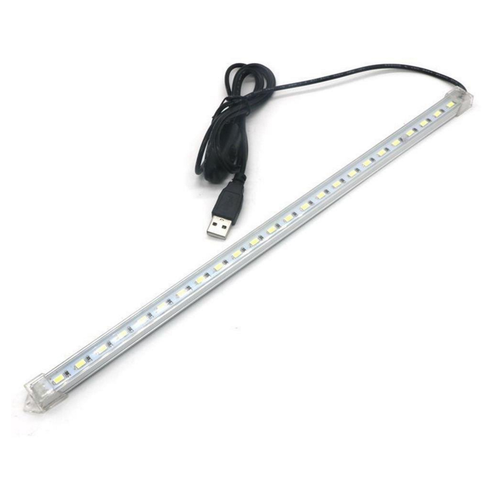 5 V USB LED Bar Licht Mit Schalter SMD 5630 Aluminium Harte Starre Streifen Küche Innen Beleuchtung 10 CM 20 CM 40 CM 50 CM LED Licht Bar: Black / Warmes Weiß