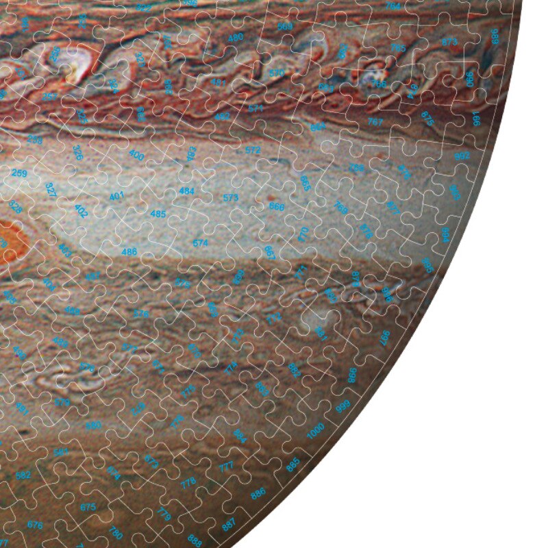 ! 1000 Pieces Jigsaw Puzzle Circular Round Space Universe Puzzle Kids Adult Educational Toy Children Home Decoration