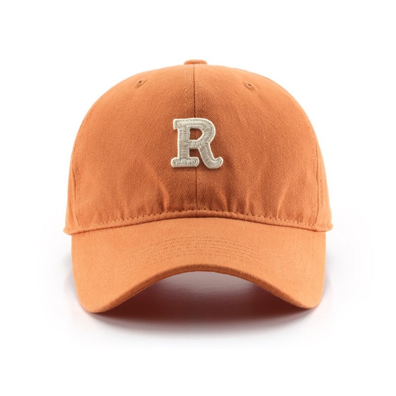 Baseball Women&#39;s Cap Men&#39;s Caps for Men Letter R Embroidery Four Seasons Male Hat Hats Apparel Accessories: Brick Red