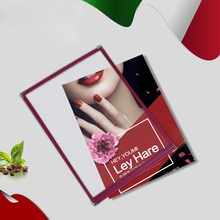 Hard Print Sleeves Clear With Front Cover Pocket, Presentation Display Book Red