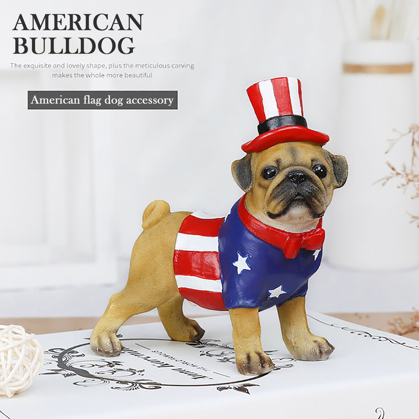 Decoration Desktop Office Resin Crafts Simulation Puppy