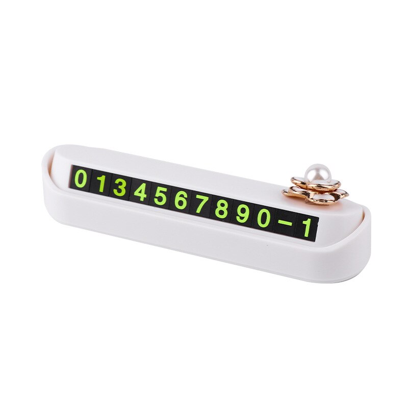 Cute Cartoon Doll Car Dashboard Decoration Temporary Parking Card Personality Parking Number Sign Girl's Day: C