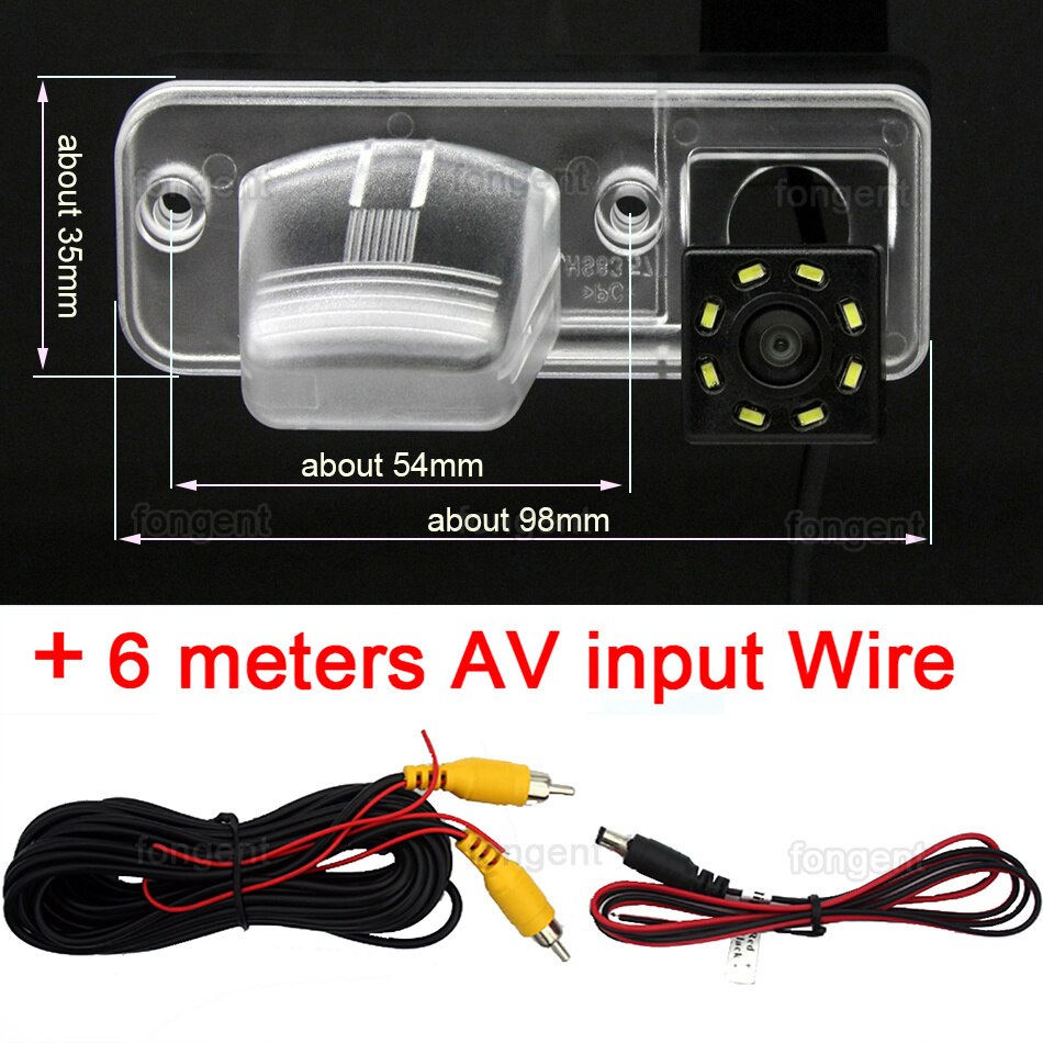Voor Volkswagen Vw T4 Multivan Transporter Caravelle Business 1990 2000 2001 2002 2003 Auto Achteruitrijcamera Auto Reverse Back Up camera: 8led Rear Camera