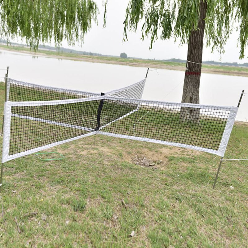 Volleyball Net Portable Quad Cross Beach Multipurpose Net Cross Shaped Indoor Outdoor Volleyball Net Sports Equipment