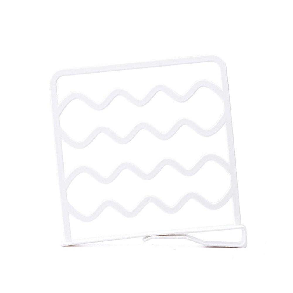 Justerbar plassbesparende oppbevaringshylle veggmontert kjøkkenstativ garderobeskapholdere gjør-det-selv-garderobe etc. oppbevaringsholdere stativer: Hvit 25.5 x 27.5cm