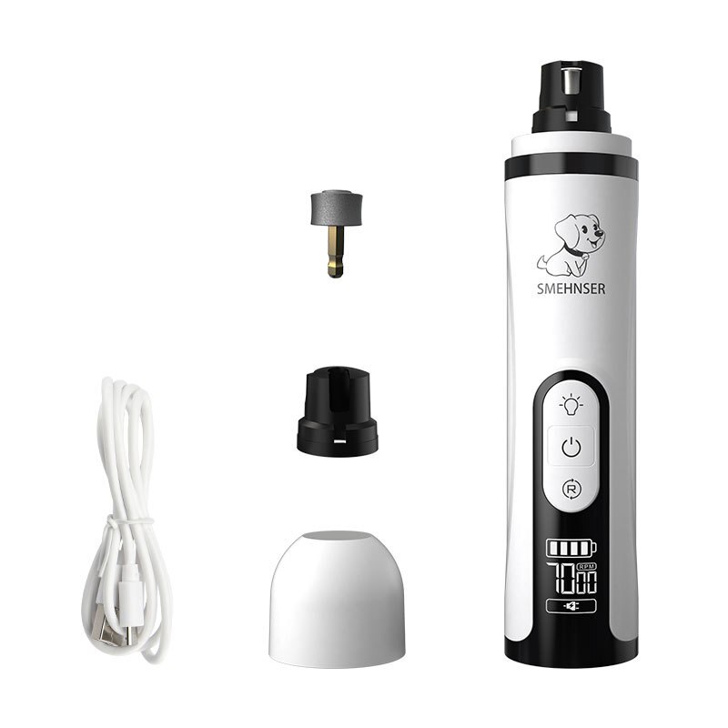 Painless Cat Dog Nail Clippers Paws Nail Claws Cutter Electric Pet Nail Grinder Grooming Trimmer Accessories USB Rechargeable: B
