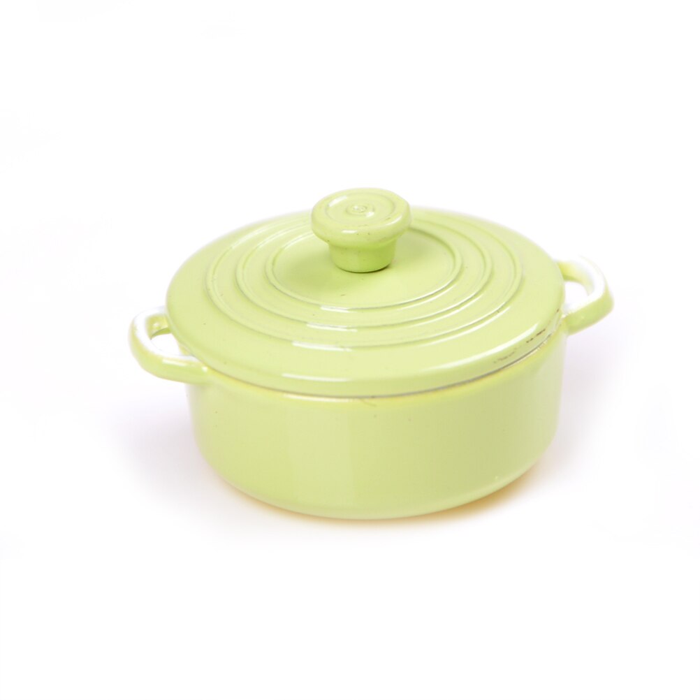 Hot Casa Delle Bambole In Miniatura di trasporto Utensili Da Cucina Cucina Ware di Gioco Cucina Giocattolo Mini Pot Caldaia Pan con Coperchio Bollitore casa di Bambola Accessori: 13