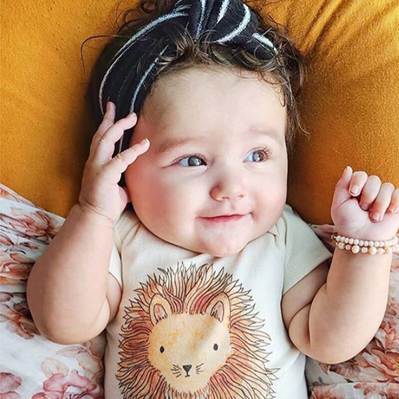 Niedlicher Baby-strampler mit hundemotiv, kurzärmelig, sommerkleidung aus dünner, atmungsaktiver baumwolle, neugeborenen-Karosserie, mädchen- und jungenoutfit