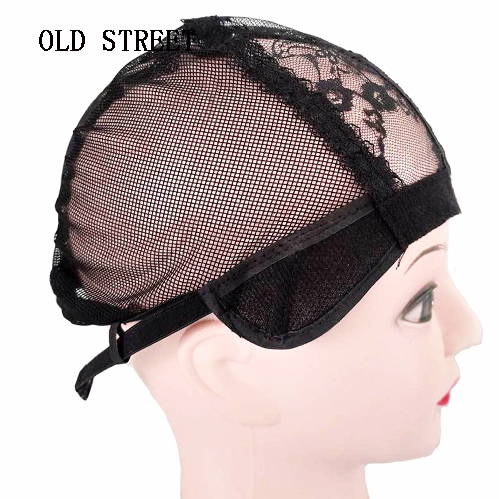 U-part Lace Wig Cap Dome Style Mesh Adustable Wigs Caps for Making Wigs and Combs Black Beige Flexiable Free Size