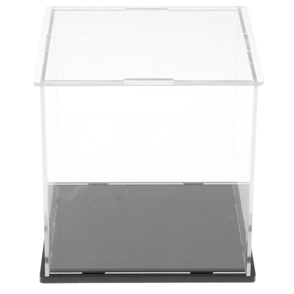 14X14X14Cm Clear Vitrine Box Show Case Met Base Voor Anime Model Speelgoed