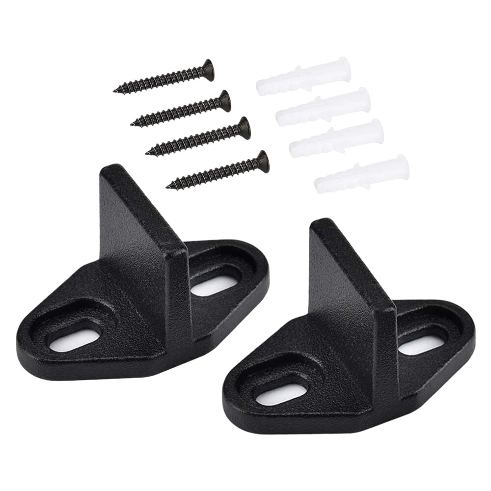 2- pack bottenstyrning golvstyrningar metall stålbeslag för skjutbar ladugårdsdörr ladugårdsdörr hårdvara golvstyrning glidande: Default Title