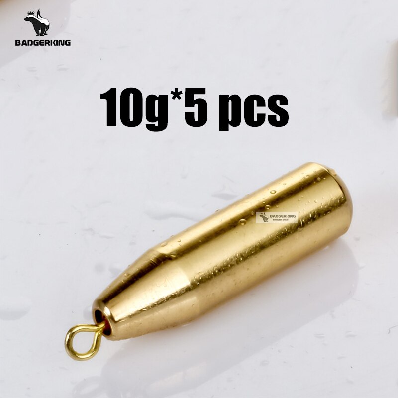 Finess cylinderform koppar dropshot vikt sänke 3.5g 5g 7g 10g 14g 20g blyhagel sänka fiskevikter för fiske: Koppar 10g