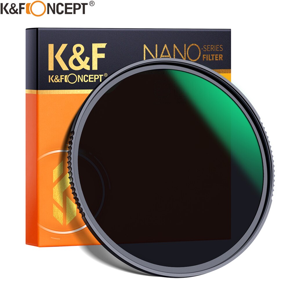 K &amp; F Concept Hd Vaste ND64 Filter Camera Lens Multi-layer Nano X Coating Filter Dichtheid 49Mm 52Mm 58Mm 62Mm 67Mm 72Mm 77Mm 82Mm