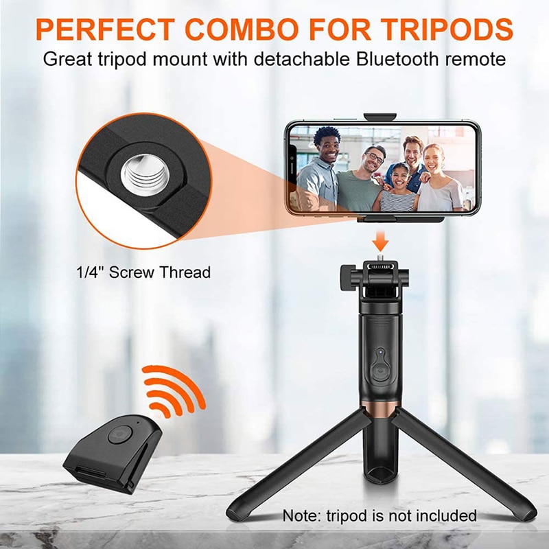 Wireless Bluetooth Handgrip Clip Smartphone Selfie Booster Handle Grip Phone Stablizer Stand Holder Shutter Release 1/4 Screw