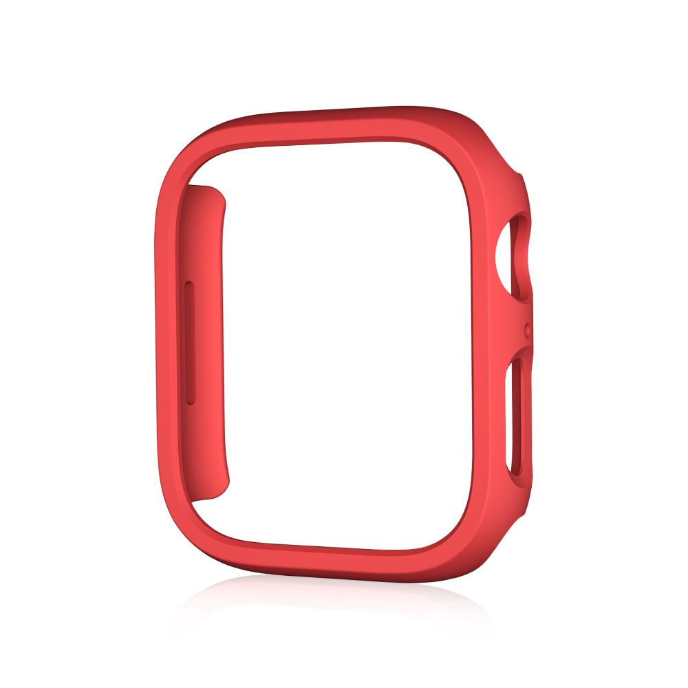 Matte Case For Apple Watch 44mm 40mm 41mm 45mm Hollow out Screen Protector PC Frame Cover apple watch Series 9 8 7 6 5 4 se: Blue / 1.9 Inches & Under