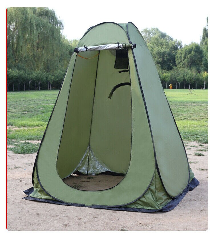Tragbare außendusche, badewanne, umkleidekabine, campingzelt, sichtschutz, toilette, unterstand mit heringen, abspannleinen und zeltstangen: E grün