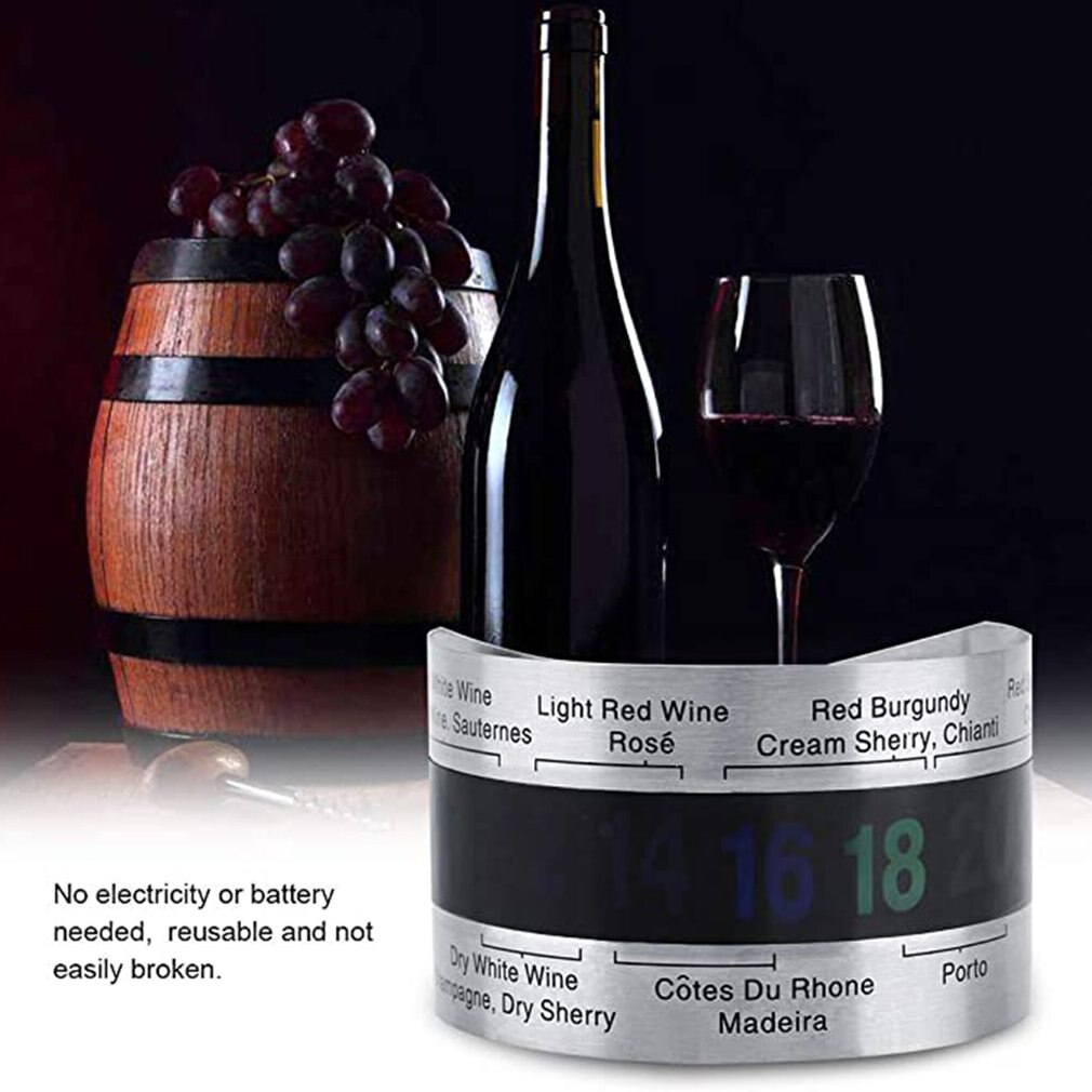 Red Wine Thermometer Color Changing Thermometer Sticker LCD Color Changing Temperature Sticker for Wine