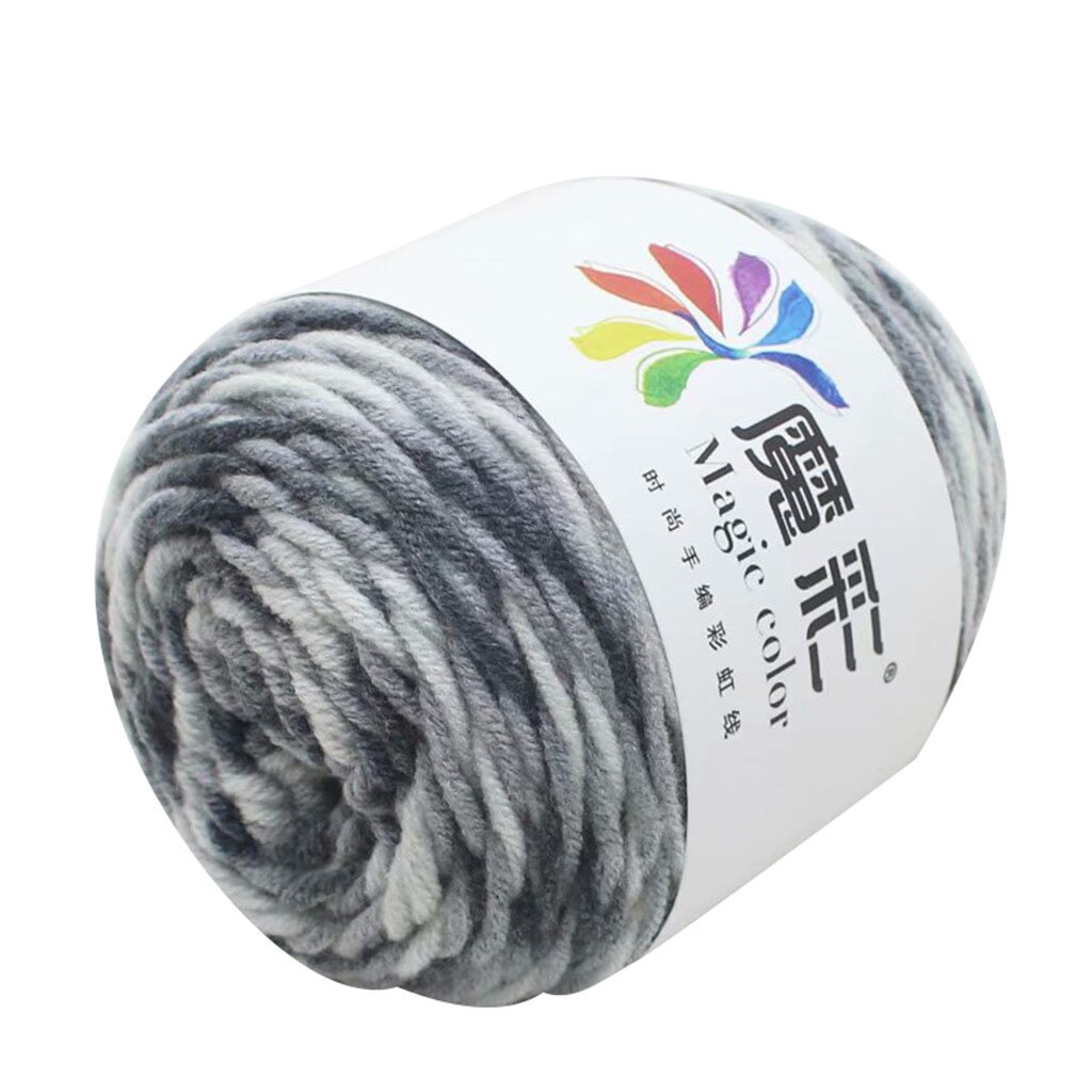 5 Strands Of Rainbow Plush Mink Cashmere Yarn Fine Hand-Knitting Thread For Woman Cardigan Scarf Suitable пряжа #3: A