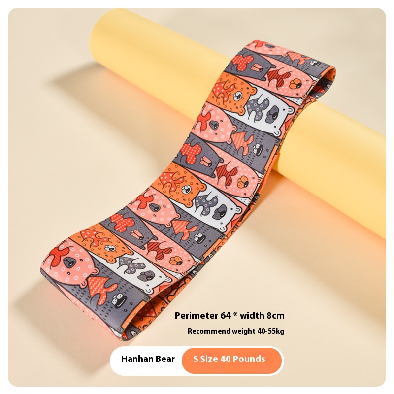 Buttock Circle Training Legs Fitness Training Band Elastic Band Fitness Female Tension Band Yoga Squat Resistance Band: Red