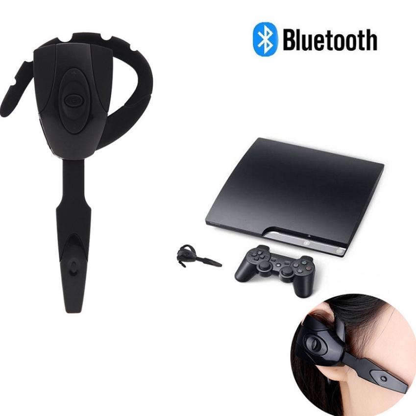 EX-01 5.0 Hanging Ear PS3 Bluetooth Headset Wireless Handsfree Single Ear-hook Earphone Button Silica Gel Headphone with Mic